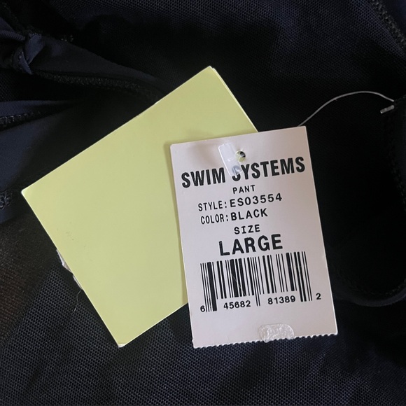 Swim Systems Black Sheer Breezy Beach Pants - Size Large - Picture 12 of 14